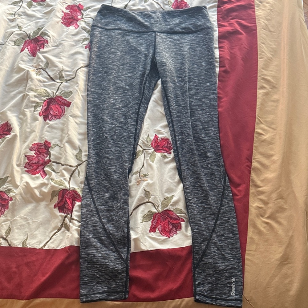 Reebok Heathered Gray Performance Leggings